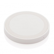 5W wireless charging pad round, white
