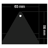 Logotrade promotional item image of: Softreflector Triangle 1