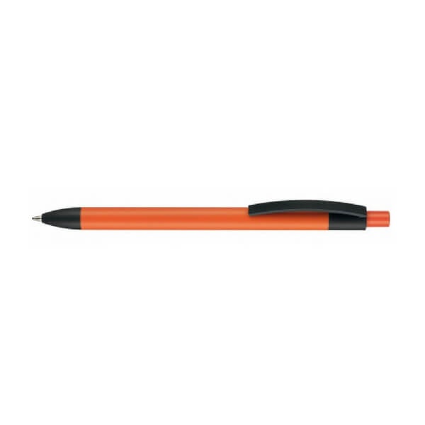 Logo trade promotional item photo of: Pen, soft touch, Capri, orange