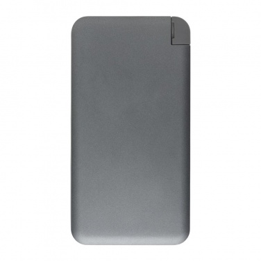 Logo trade promotional giveaway photo of: 10.000 mAh MFi licensed powerbank , silver