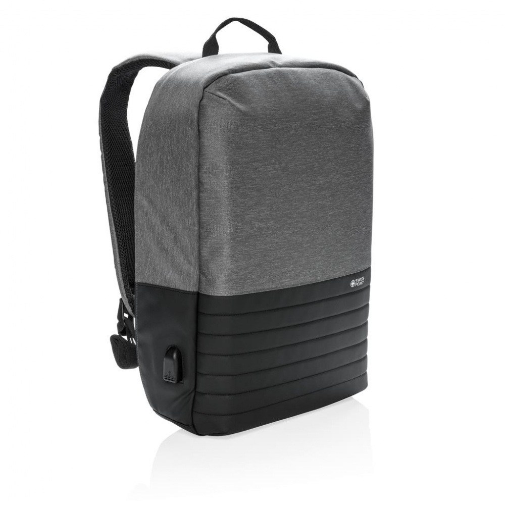 Logotrade advertising product image of: Swiss Peak RFID anti-theft 15" laptop backpack