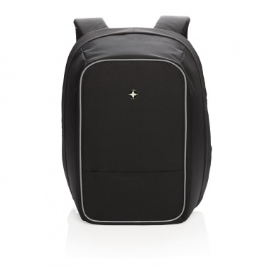 Logo trade promotional gifts image of: Swiss Peak anti-theft 15” laptop backpack, Black