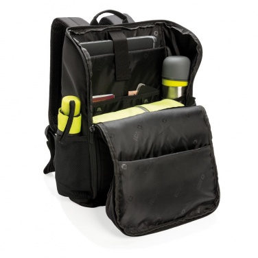 Logo trade corporate gift photo of: Swiss Peak RFID easy access 15" laptop backpack, Black