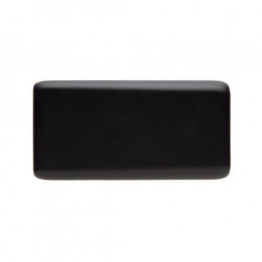 Logo trade promotional giveaways picture of: 8.000 mAh light up wireless powerbank, black