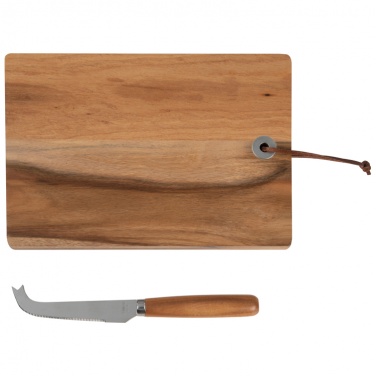 Logotrade corporate gift image of: Wooden board with cheese knife