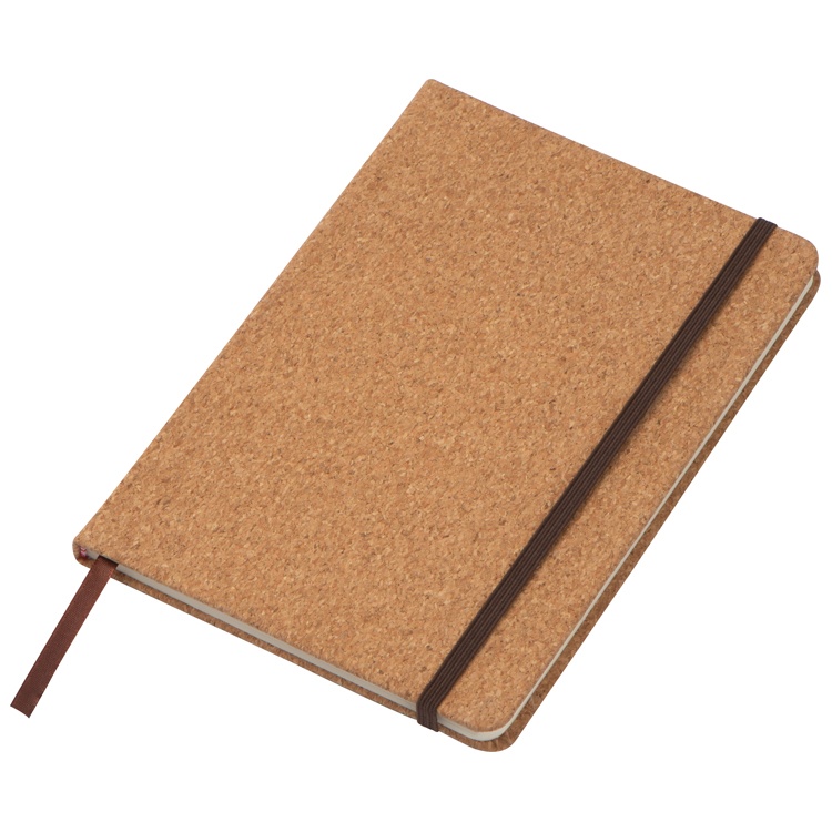 Logo trade promotional items picture of: Cork notebook - DIN A5, beige