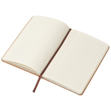 Logo trade corporate gifts picture of: Cork notebook - DIN A5, beige