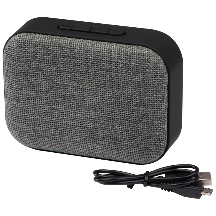 Logo trade advertising products image of: Bluetooth speaker + radio, grey