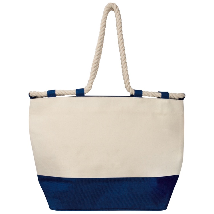 Logotrade business gift image of: Beach bag with drawstring, dark blue