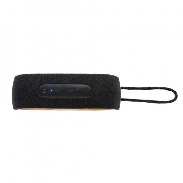Logotrade promotional item picture of: Bamboo X double speaker, black