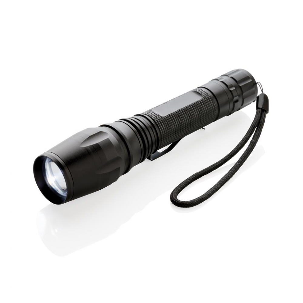 Logo trade promotional merchandise image of: 10W Heavy duty CREE torch, black
