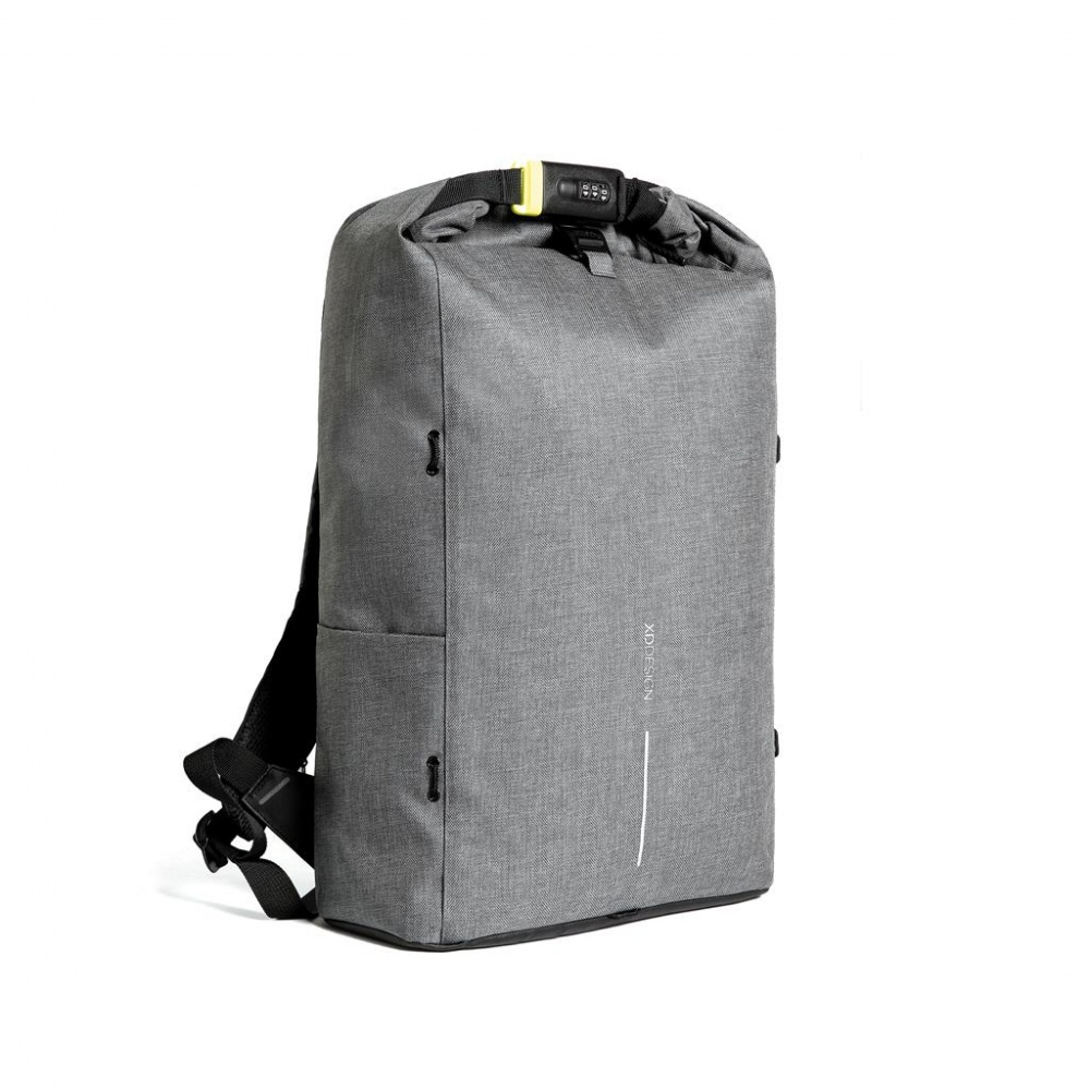 Logo trade promotional merchandise picture of: Anti-theft backpack Lite Bobby Urban, gray