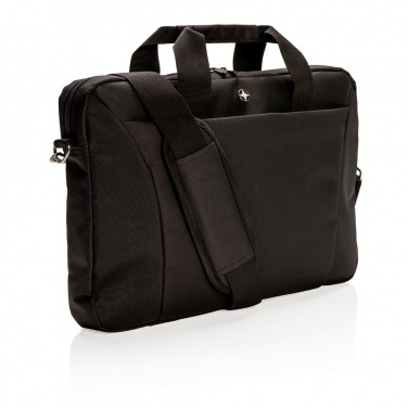 Logotrade promotional giveaway image of: Swiss Peak 15.4” laptop bag, black