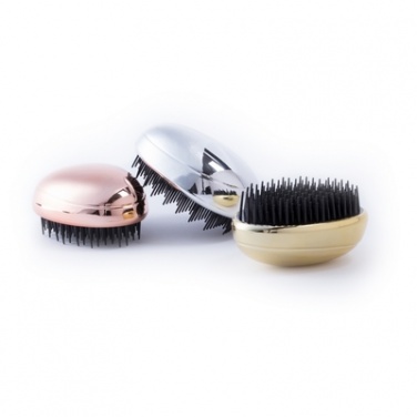 Logotrade promotional giveaway image of: Anti-tangle hairbrush, Silver