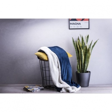 Logotrade promotional merchandise photo of: Blanket fleece, navy/white