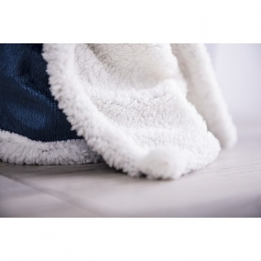 Logotrade promotional item picture of: Blanket fleece, navy/white