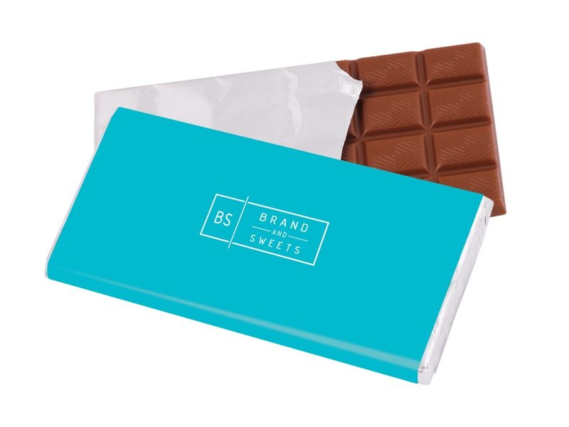 Logo trade promotional merchandise picture of: Chocolate 100 g in label