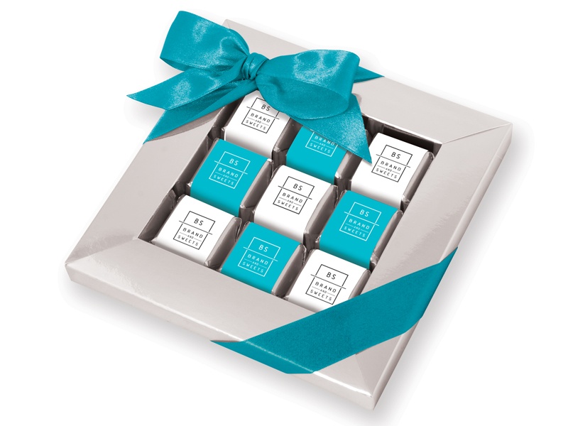 Logotrade business gift image of: 9 mini bars chocolate frame box