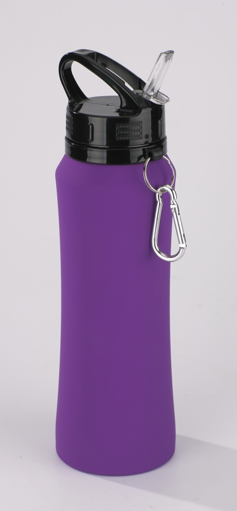 Logo trade promotional products image of: Water bottle Colorissimo, 700 ml, purple