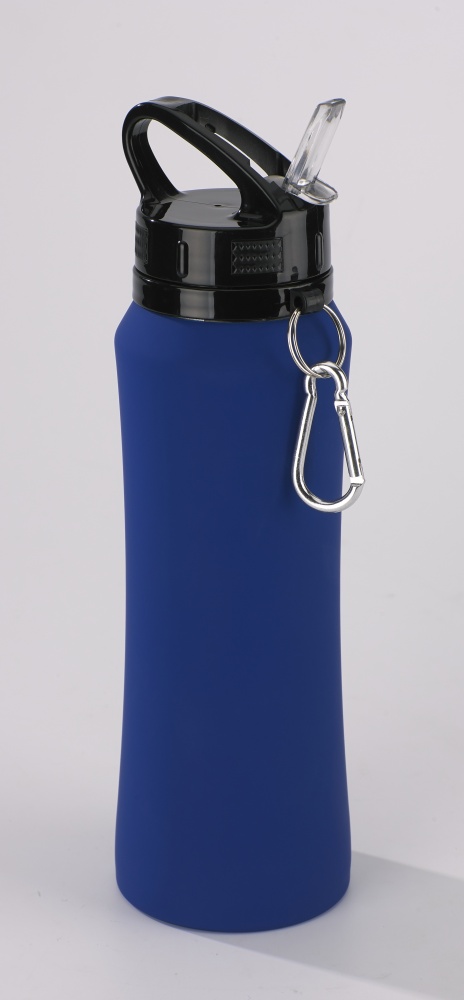 Logo trade advertising product photo of: Water bottle Colorissimo, 700 ml, dark blue