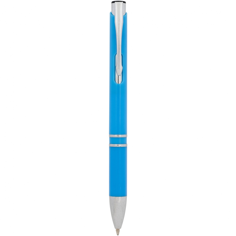 Logo trade corporate gifts image of: Moneta ABS ballpoint pen, light blue