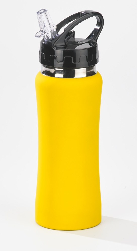 Logotrade business gift image of: WATER BOTTLE COLORISSIMO, 600 ml, yellow