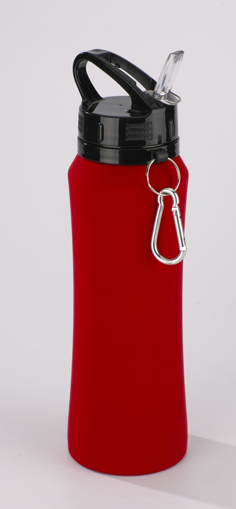 Logo trade promotional item photo of: Water bottle Colorissimo, 700 ml, red