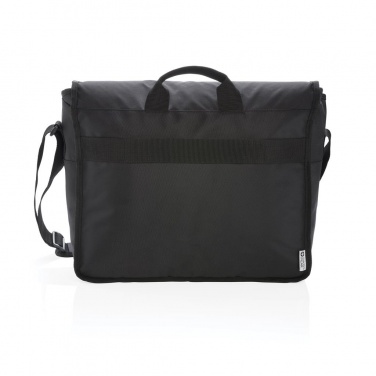 Logotrade promotional item picture of: Swiss Peak RFID 15" laptop messenger bag PVC free, black