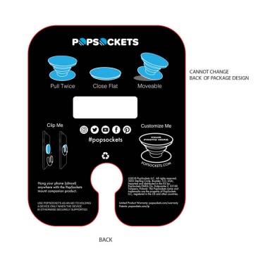 Logo trade advertising products image of: PopSocket set ComboPack, black
