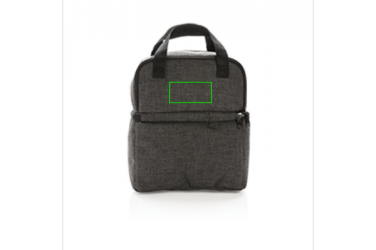 Logotrade promotional giveaway picture of: Cooler bag with 2 insulated compartments, anthracite