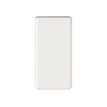 Logo trade promotional products image of: Ultra fast 5.000 mAh powerbank, white