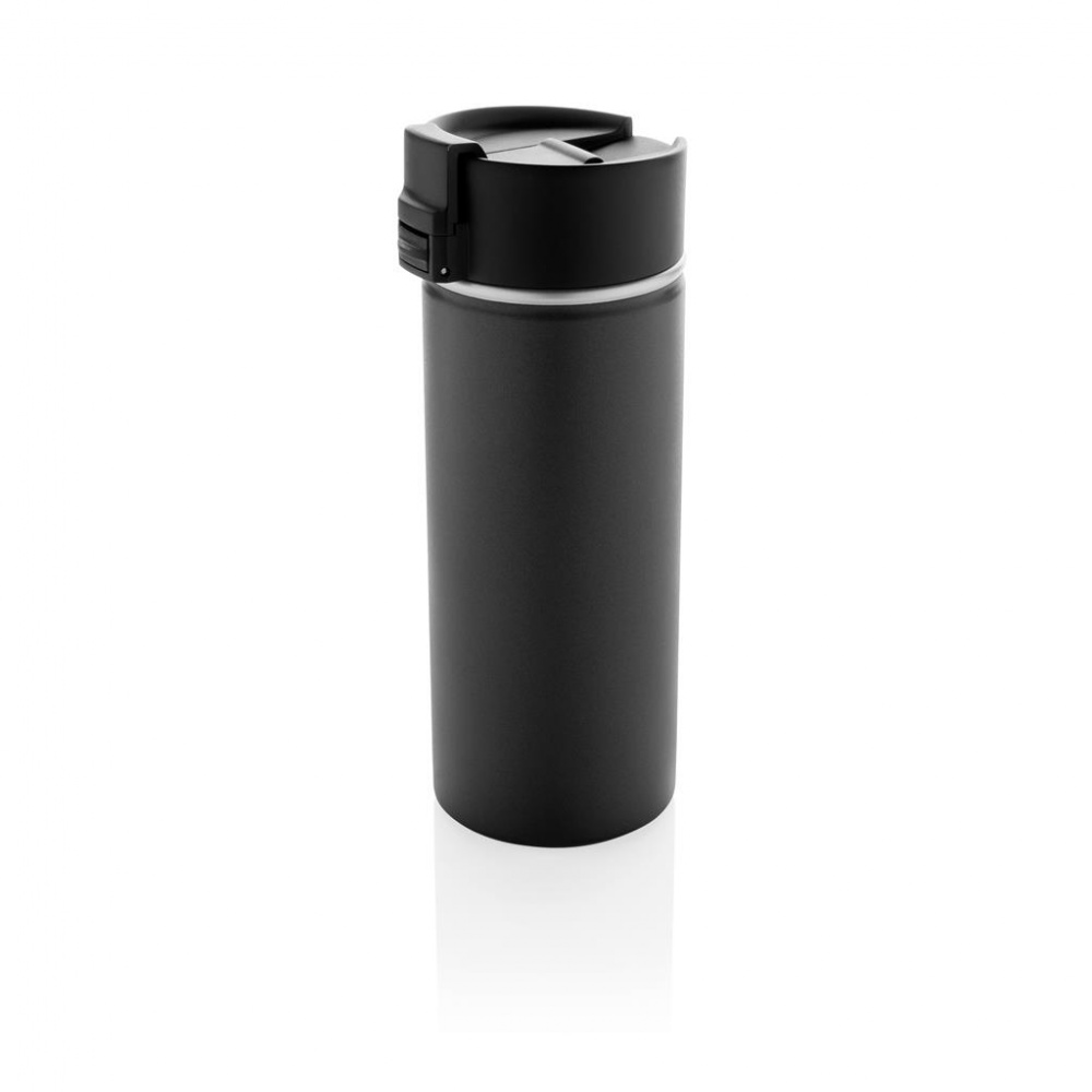 Logotrade promotional product image of: Bogota vacuum coffee mug with ceramic coating, black