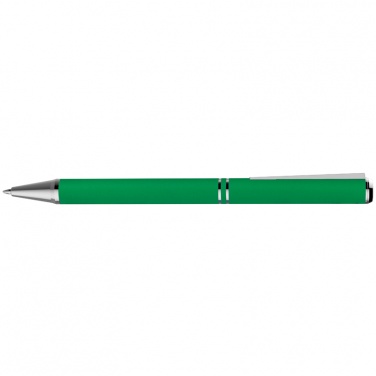 Logotrade promotional merchandise picture of: Metal ballpen with zig-zag clip, green