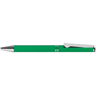Logotrade business gifts photo of: Metal ballpen with zig-zag clip, green