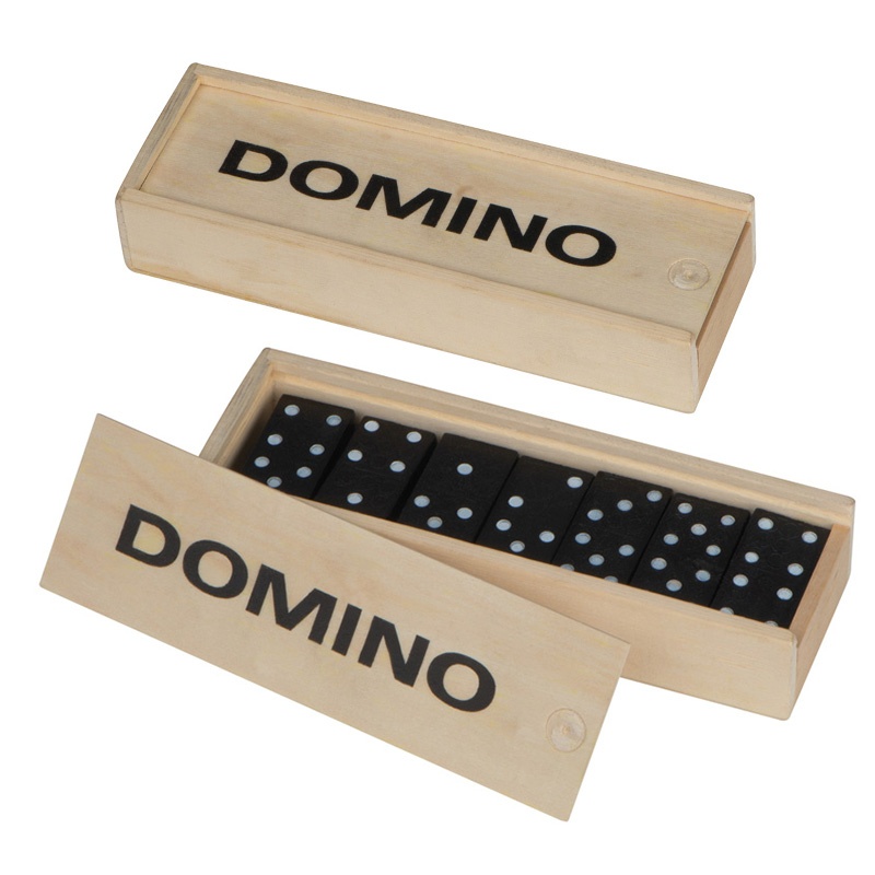 Logo trade promotional merchandise photo of: Game of dominoes KO SAMUI, beige