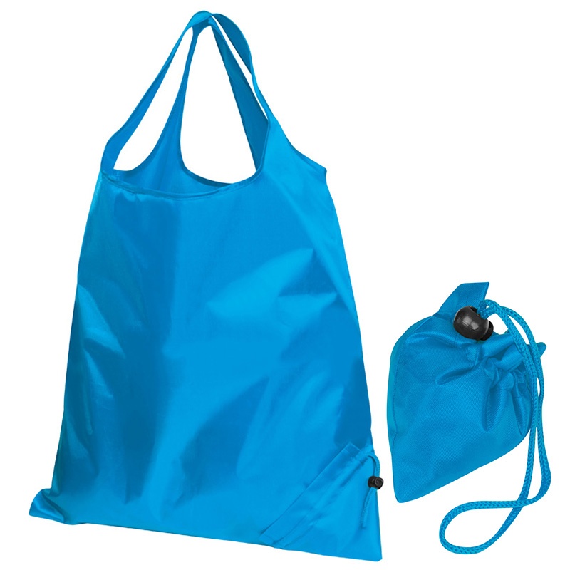 Logo trade promotional products image of: Foldable shopping bag ELDORADO, Blue