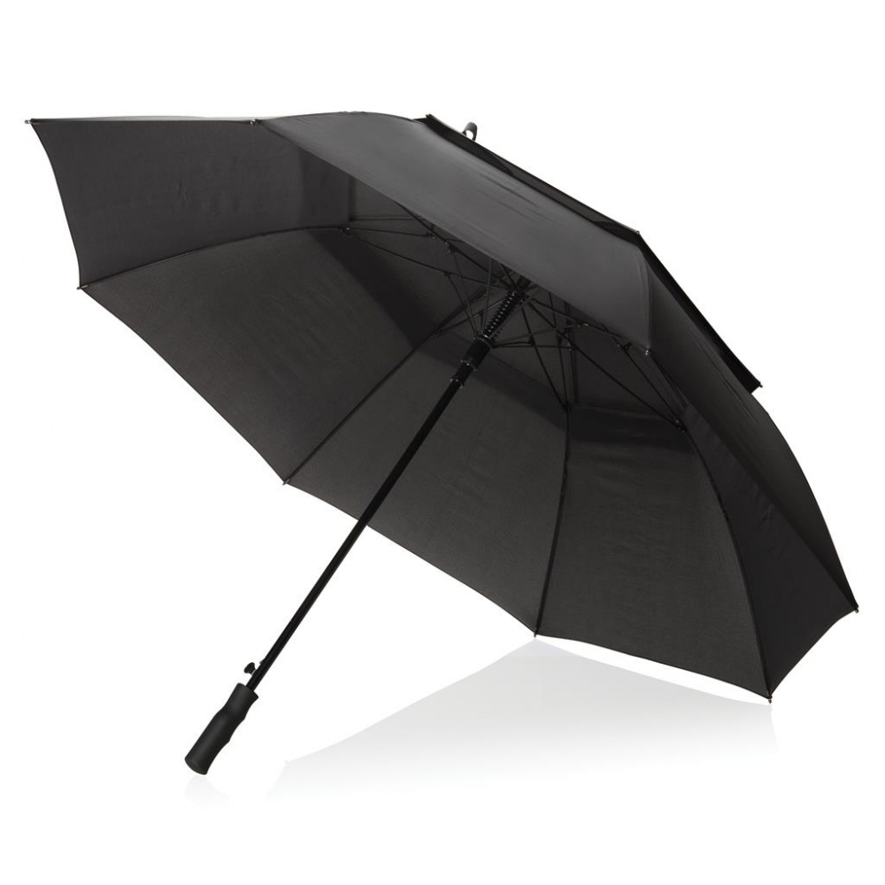 Logo trade advertising products picture of: Swiss Peak Tornado 30" storm umbrella, black