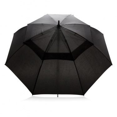 Logo trade promotional merchandise image of: Swiss Peak Tornado 30" storm umbrella, black