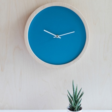 Logo trade promotional products image of: Wooden wall clock L