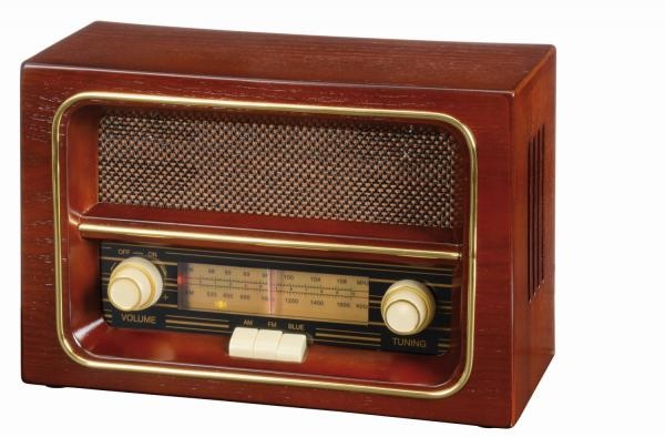 Logo trade promotional gifts image of: AM/FM radio RECEIVER, brown