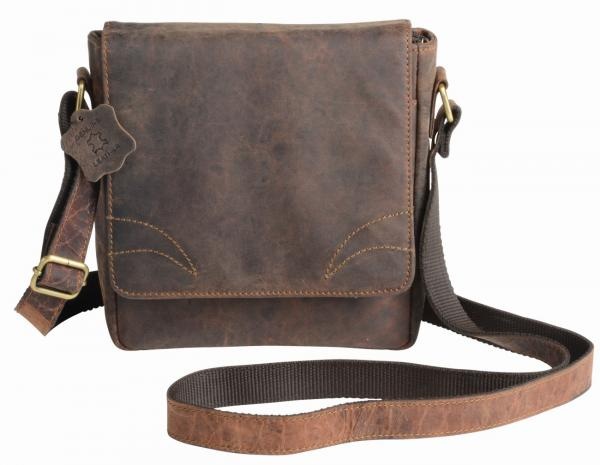 Logo trade promotional gifts picture of: Genuine leather bag Wildernes, brown