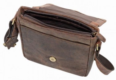 Logotrade promotional giveaway image of: Genuine leather bag Wildernes, brown