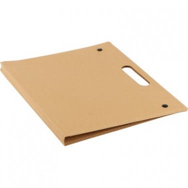 Logo trade promotional item photo of: Conference folder, notebook A4, ball pen, sticky notes, beige