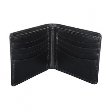 Logo trade promotional gifts picture of: Mauro Conti leather wallet, RFID protection, black