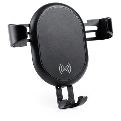 Logo trade promotional giveaways picture of: Mobile phone holder for car, wireless charger
