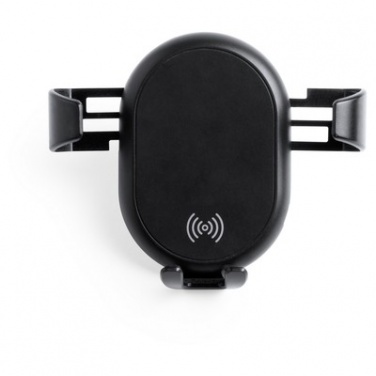 Logo trade business gift photo of: Mobile phone holder for car, wireless charger