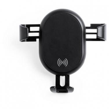 Logo trade promotional merchandise photo of: Mobile phone holder for car, wireless charger
