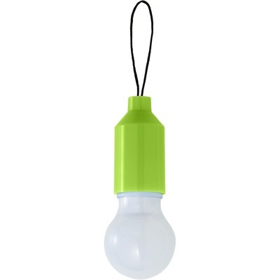 Logotrade promotional merchandise photo of: LED lamp Pear-shaped, green
