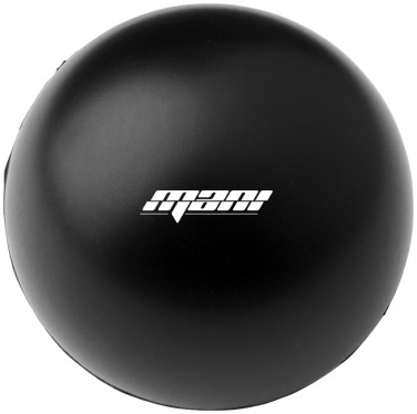 Logo trade advertising products image of: Cool round stress reliever, black