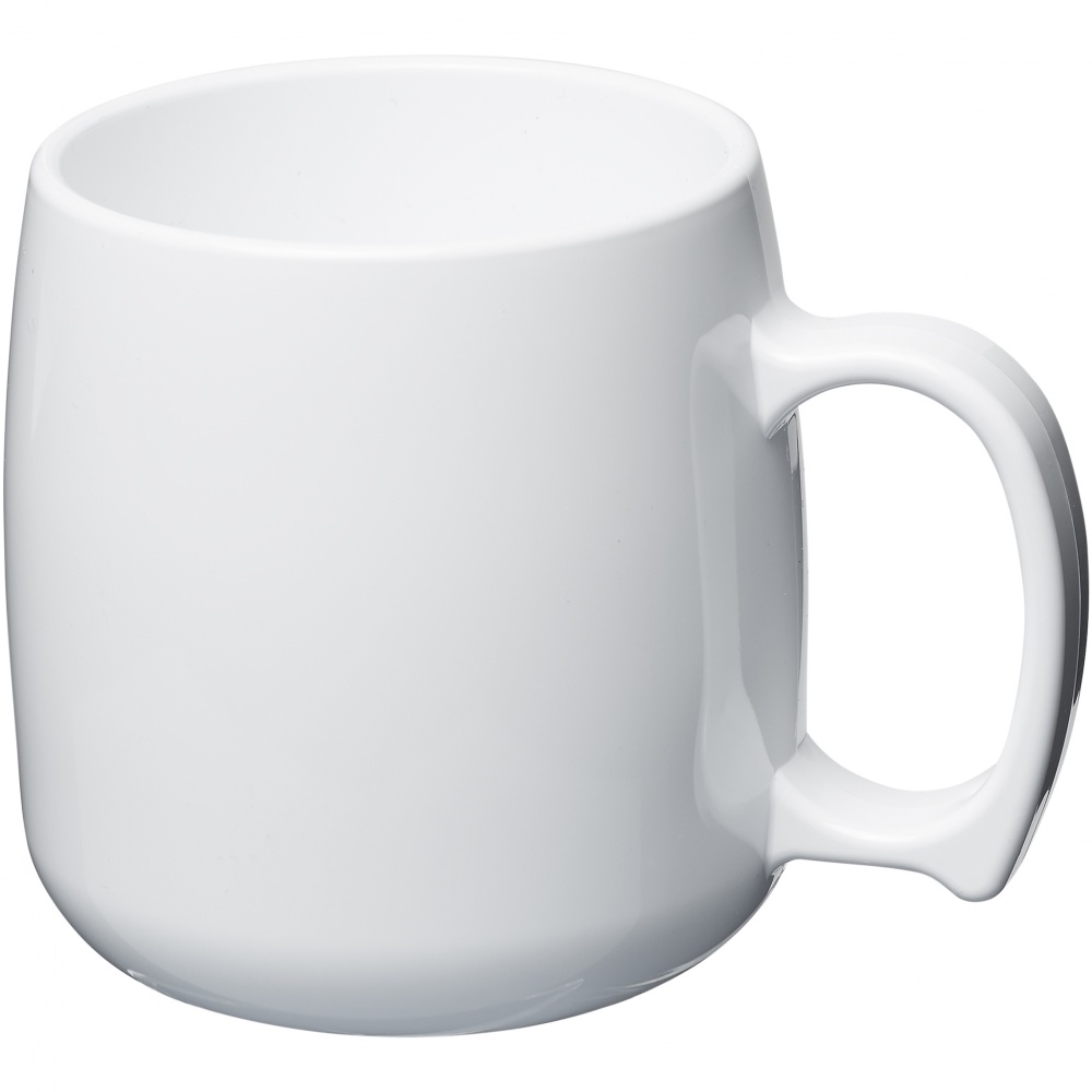 Logotrade advertising product picture of: Classic 300 ml plastic mug, white
